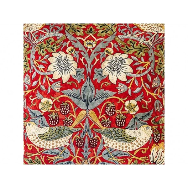Gallery William Morris Strawberry Thief Red Minor Square Oxford Seat Pads